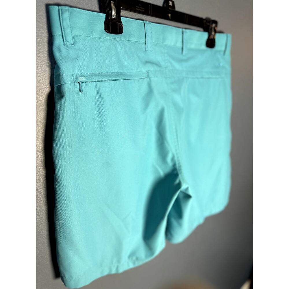 Callaway V Mens Flat Front Teal Blue 5-Pocket Golf Short Pant NWOT - Size 34W - Picture 5 of 12